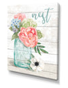 WA Pastel Flower Market II - Cottage Canvas Wall Art