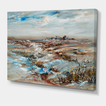 Snowy Landscape Canvas Artwork