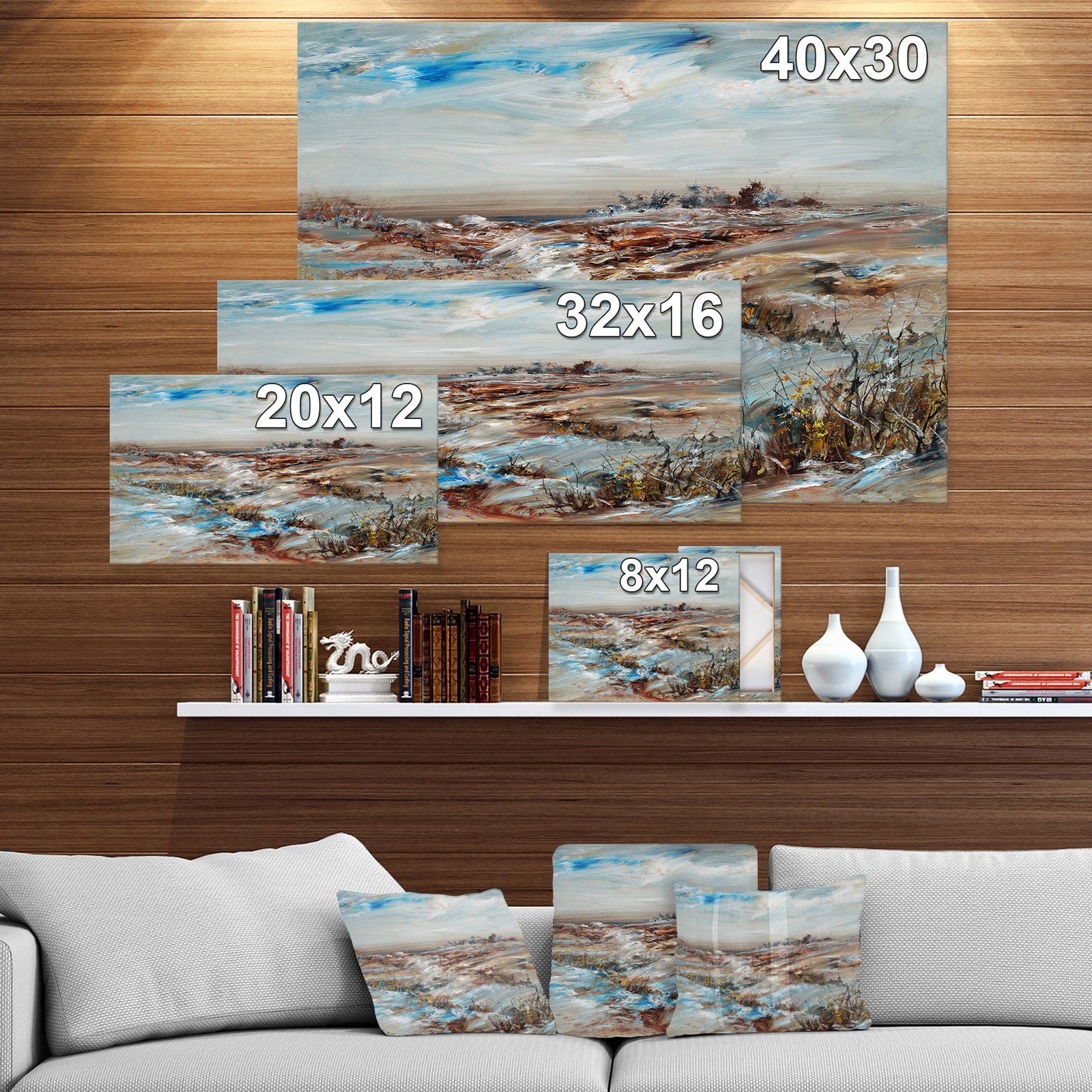 Snowy Landscape Canvas Artwork