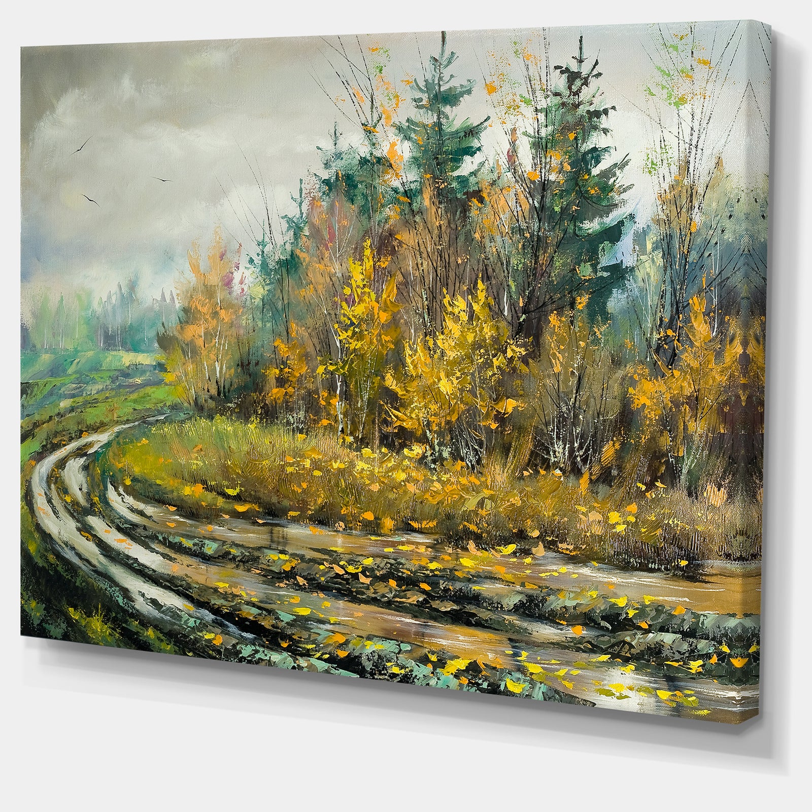 River on a Decline - Landscape Canvas Art Print