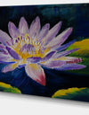 Purple Lotus Flower - Floral Canvas Print