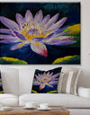 Purple Lotus Flower - Floral Canvas Print