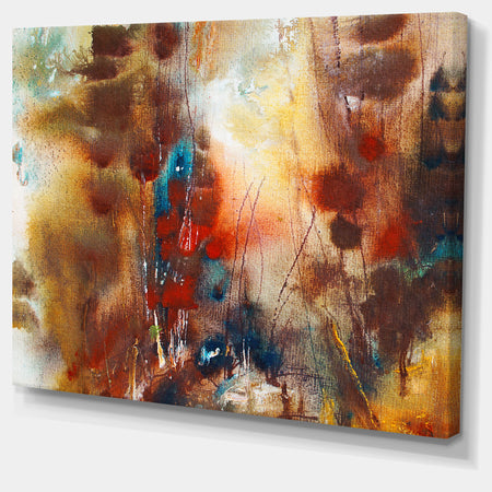 Artistic Brown - Abstract Canvas Artwork
