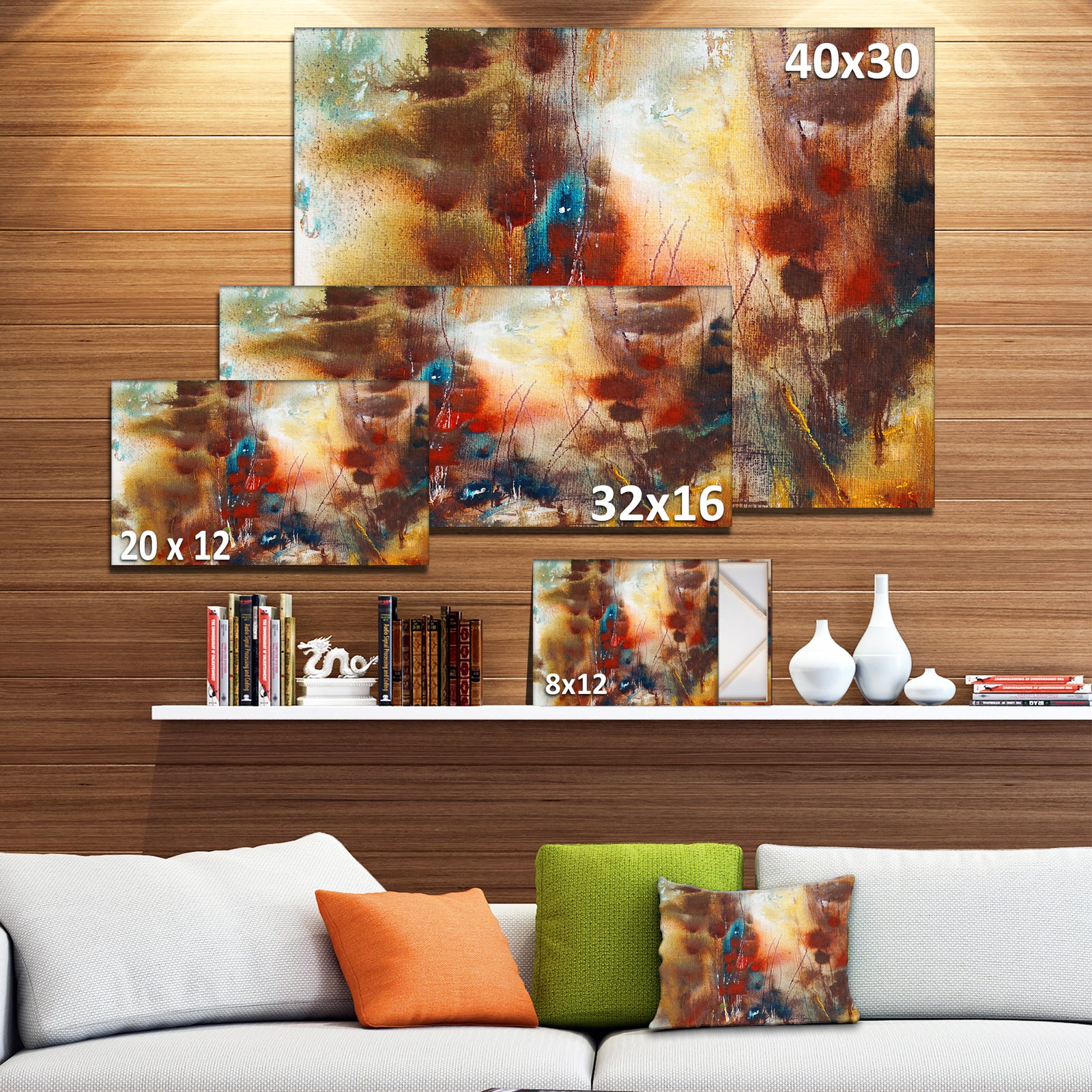 Artistic Brown - Abstract Canvas Artwork