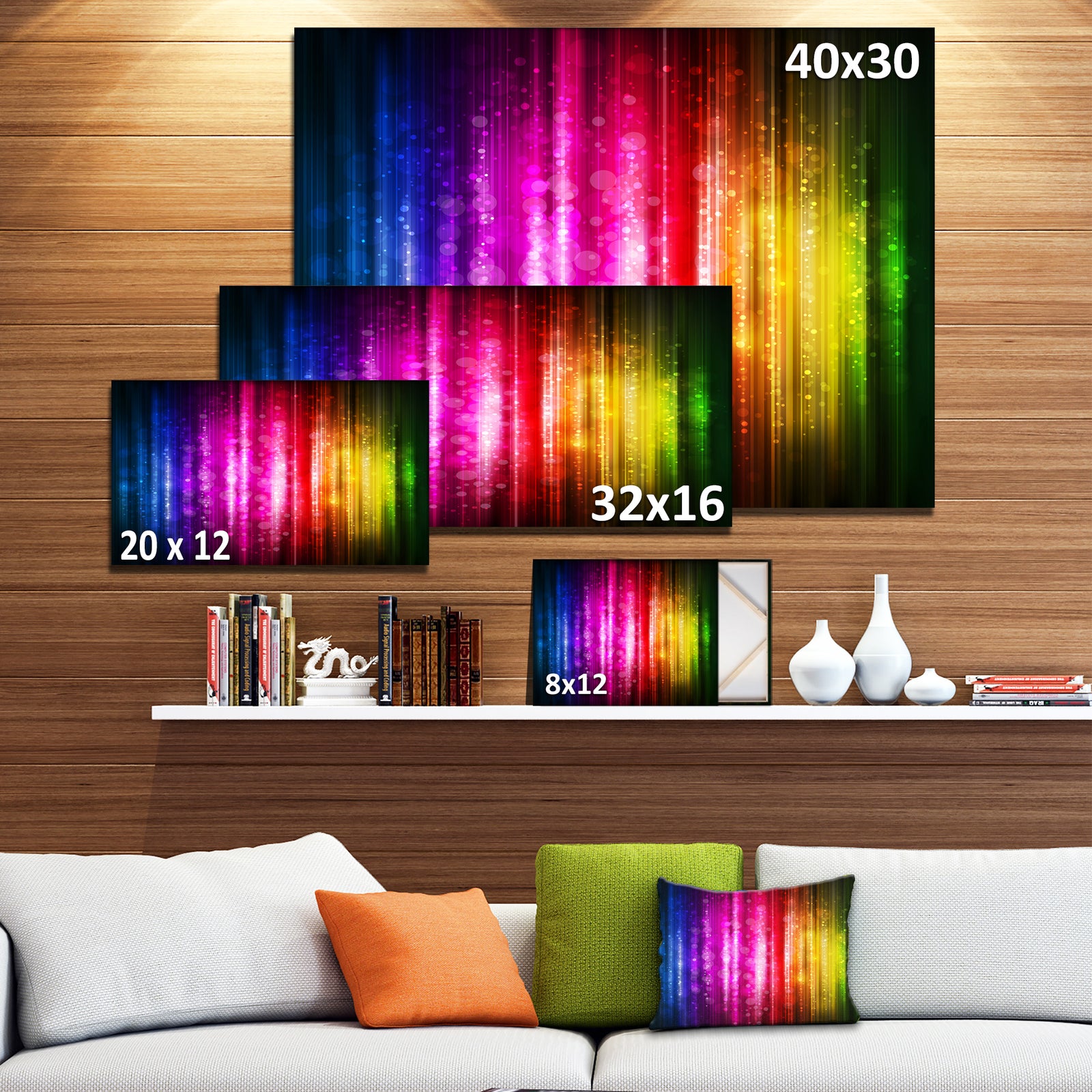 Glowing Background - Abstract Canvas Artwork