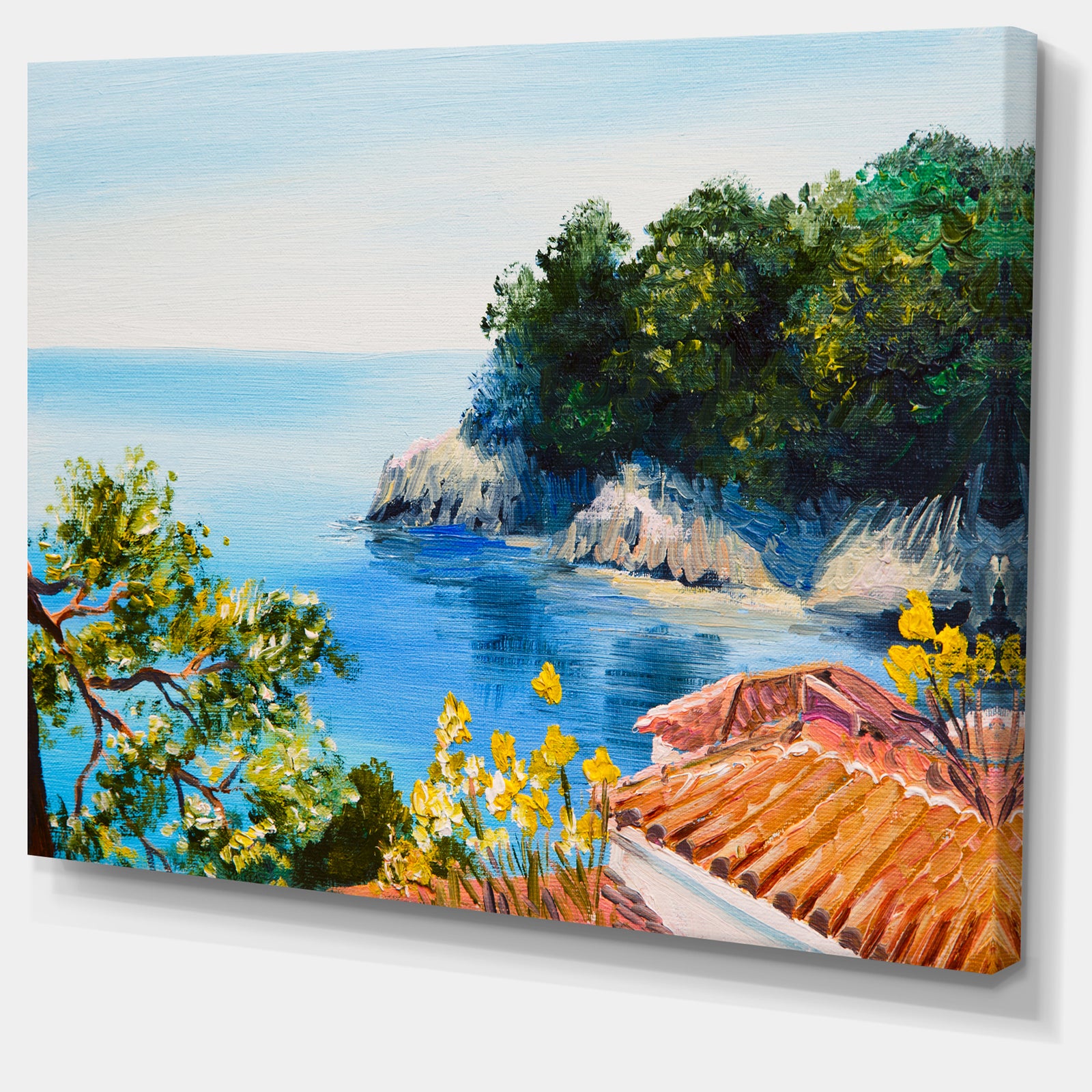 House near the Sea - Landscape Canvas Artwork