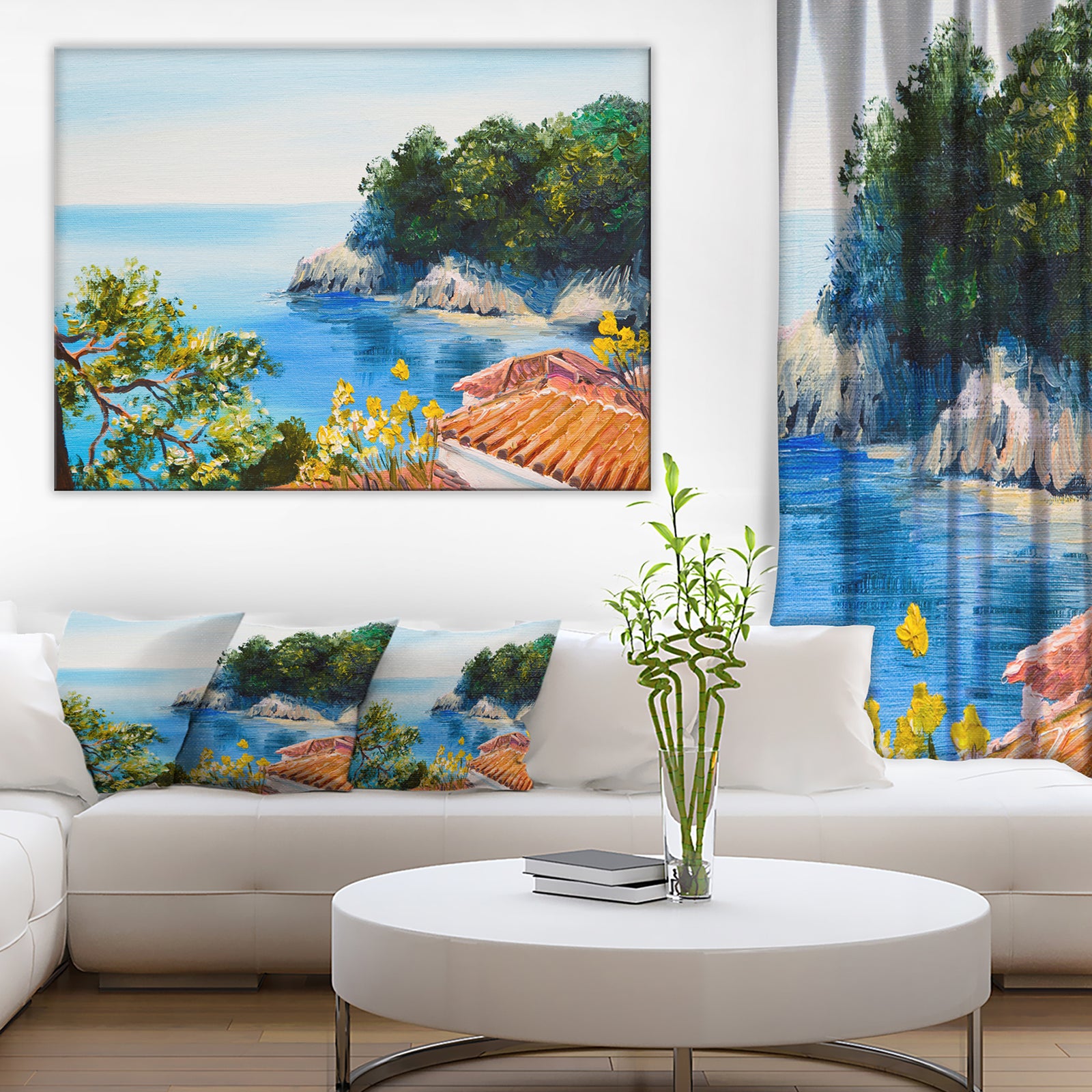 House near the Sea - Landscape Canvas Artwork