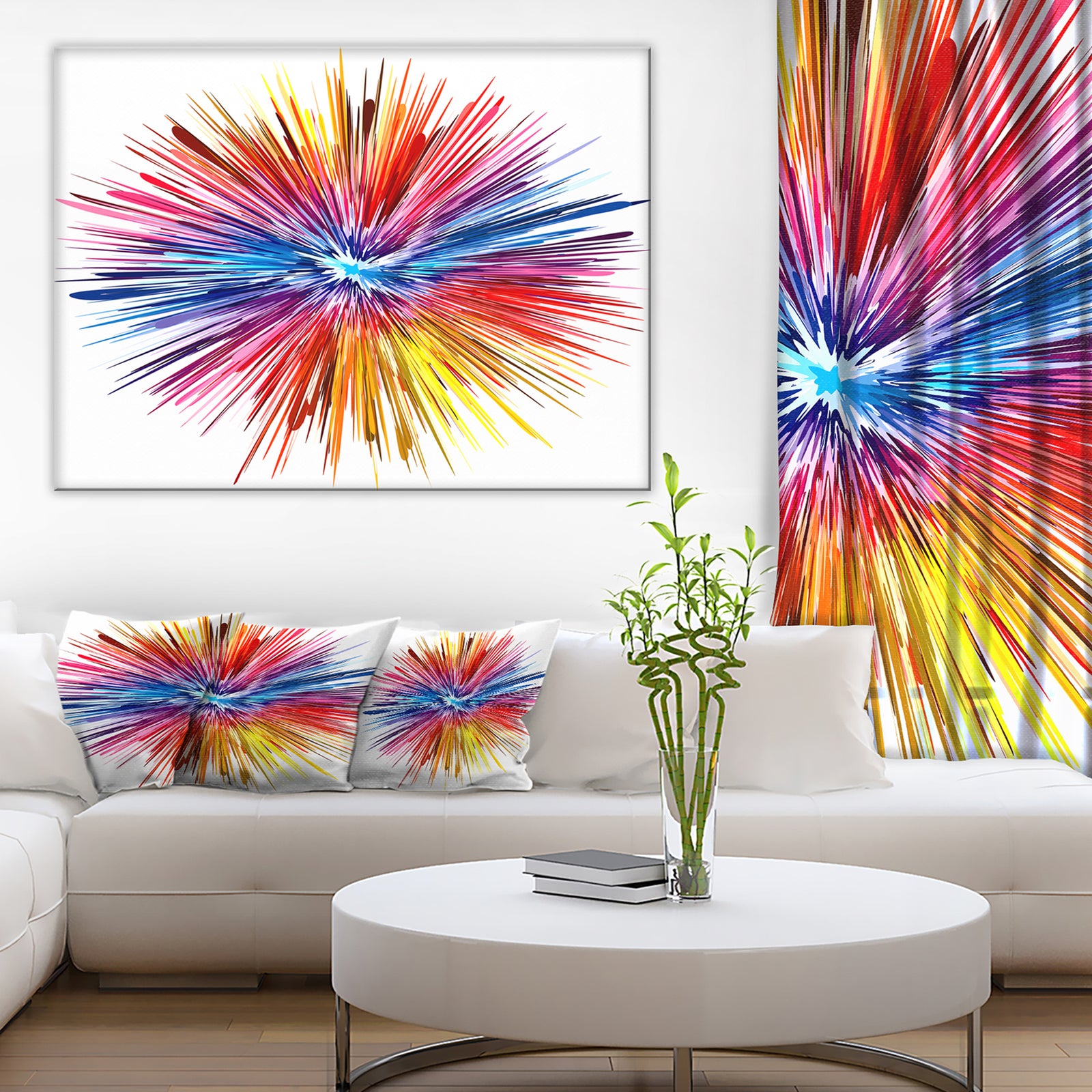 Color Explosion - Abstract Canvas Artwork