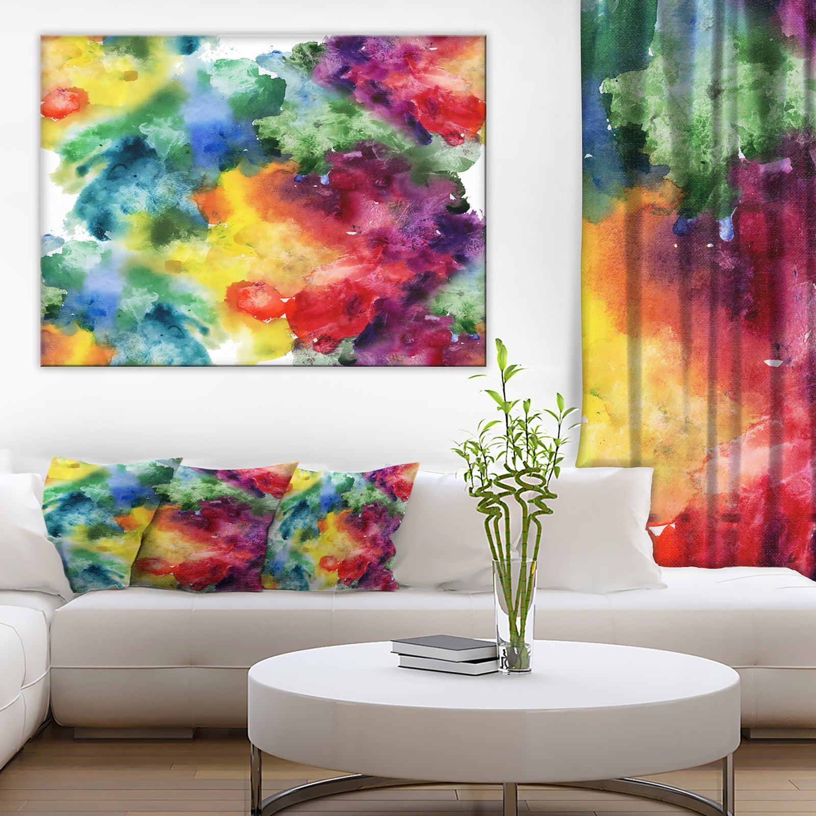 Abstract Watercolor Texture - Abstract Canvas Artwork