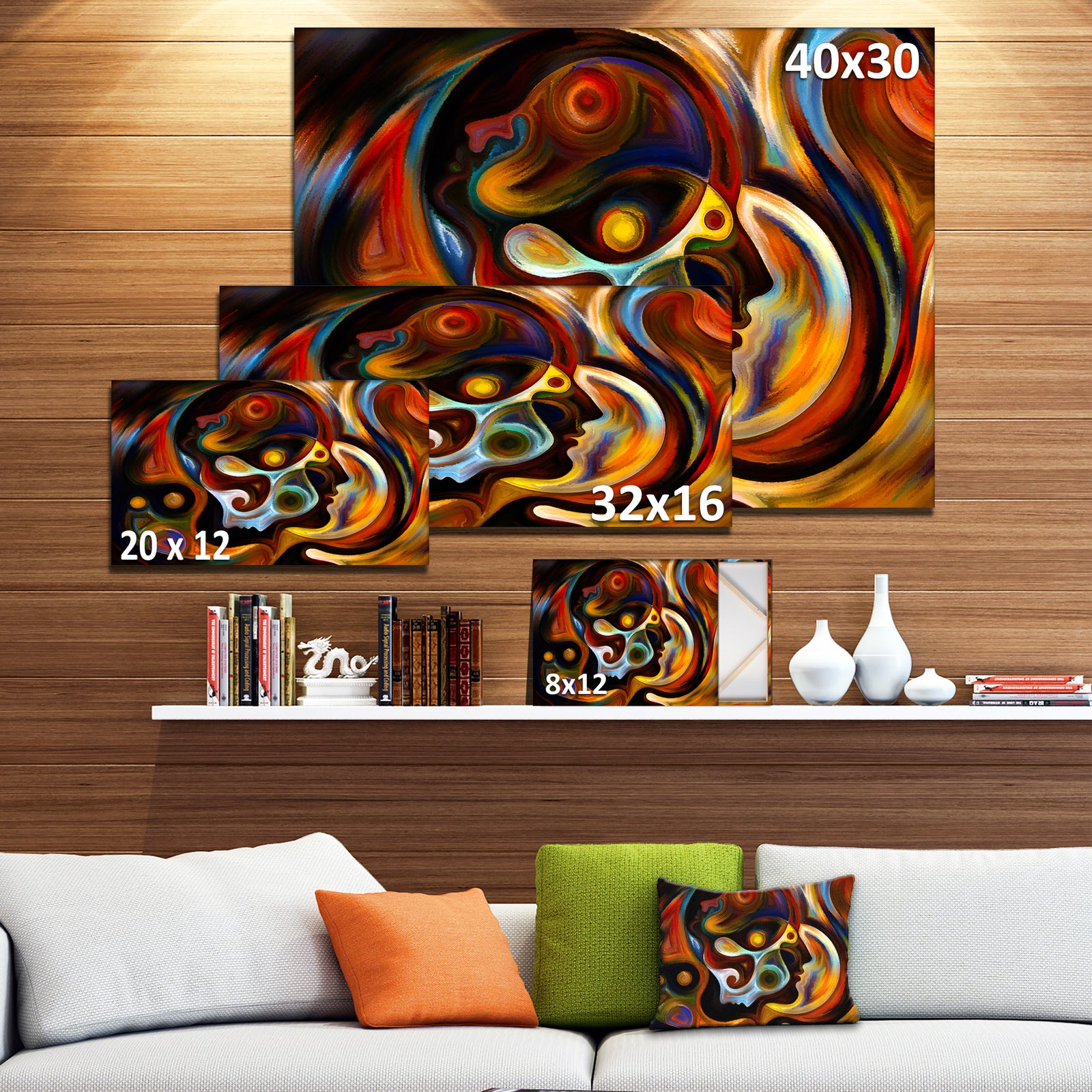 Perspectives of Inner Paint - Abstract Canvas Artwork