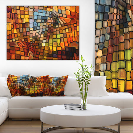 Dreaming of Stained Glass - Abstract Canvas Artwork