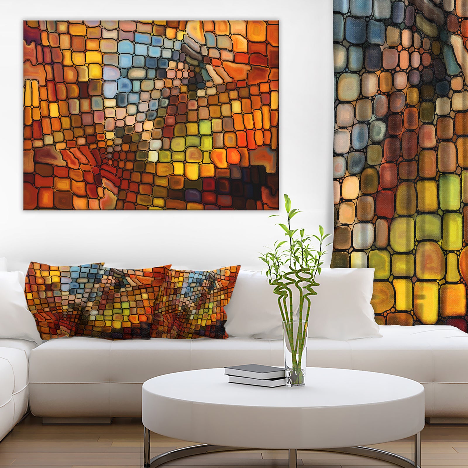 Dreaming of Stained Glass - Abstract Canvas Artwork