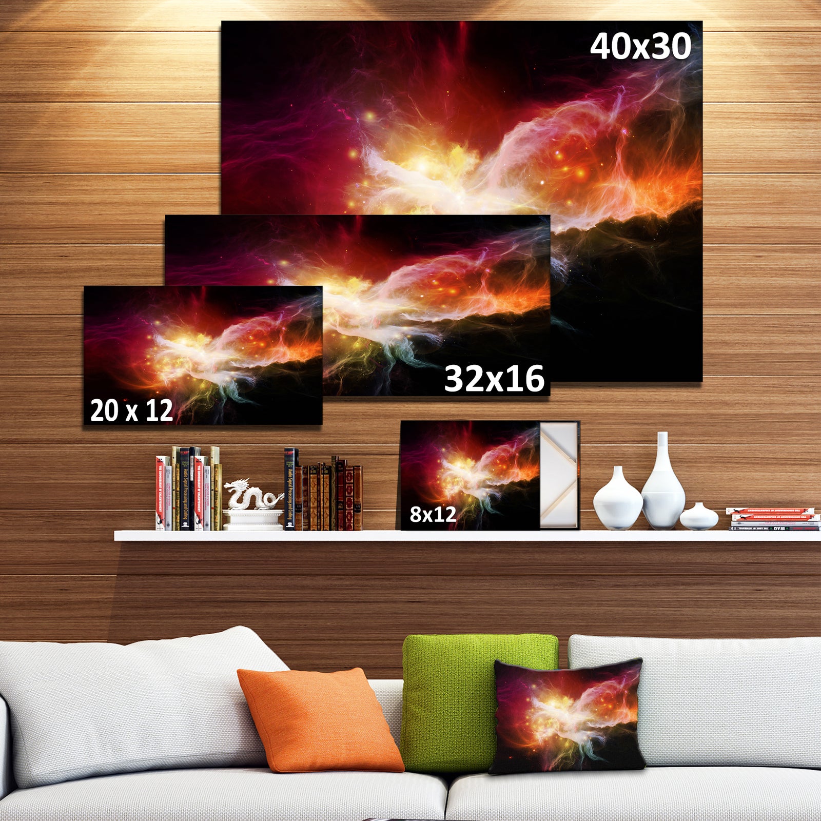 Elegance of Nebulae - Abstract Canvas Artwork