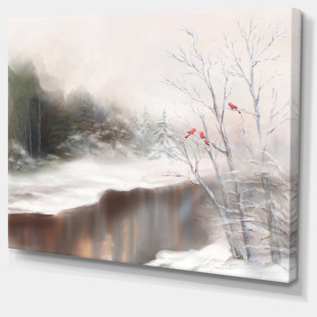 Snowy Silence - Landscape Canvas Artwork
