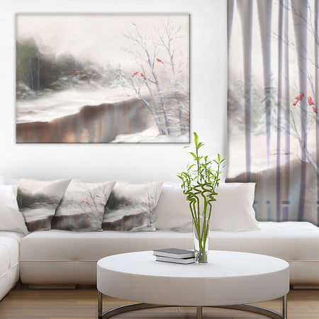 Snowy Silence - Landscape Canvas Artwork