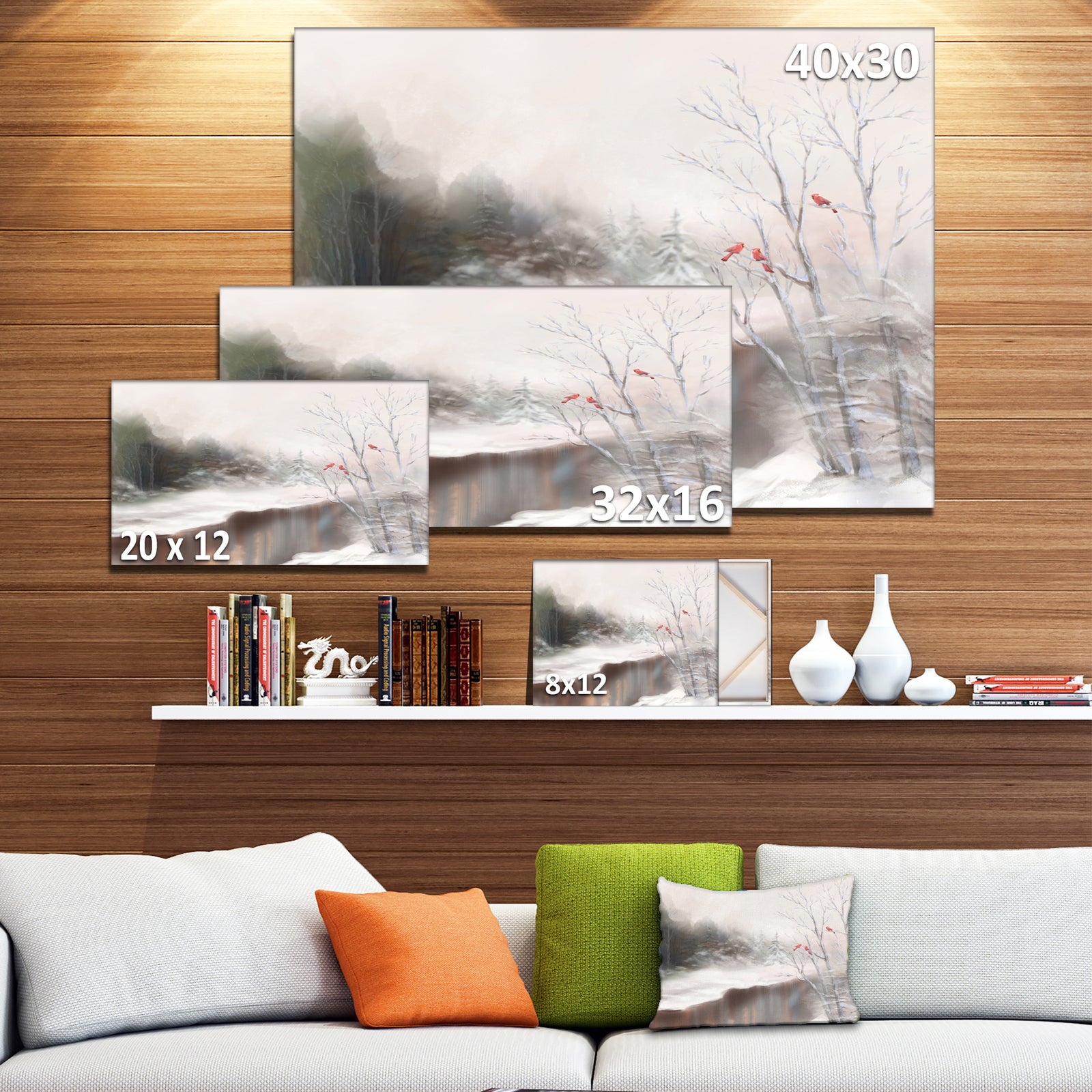 Snowy Silence - Landscape Canvas Artwork