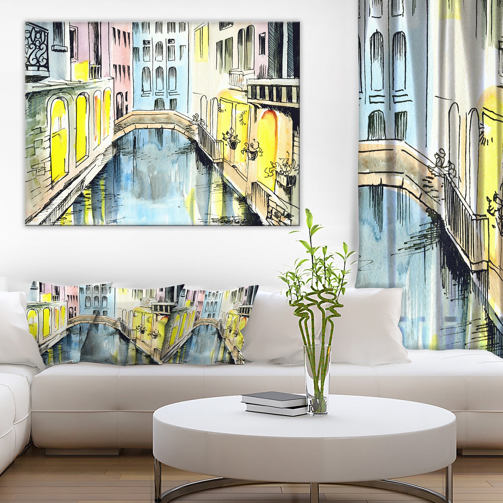 Canal in Venice - Cityscape Canvas Artwork