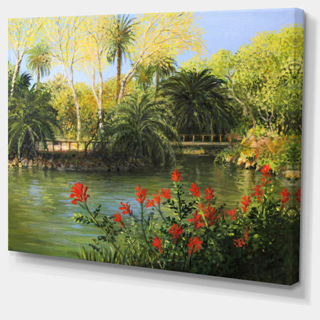 Garden of Eden - Landscape Large Canvas Print