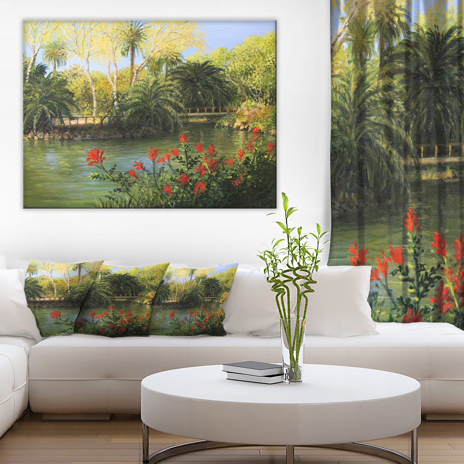 Garden of Eden - Landscape Large Canvas Print
