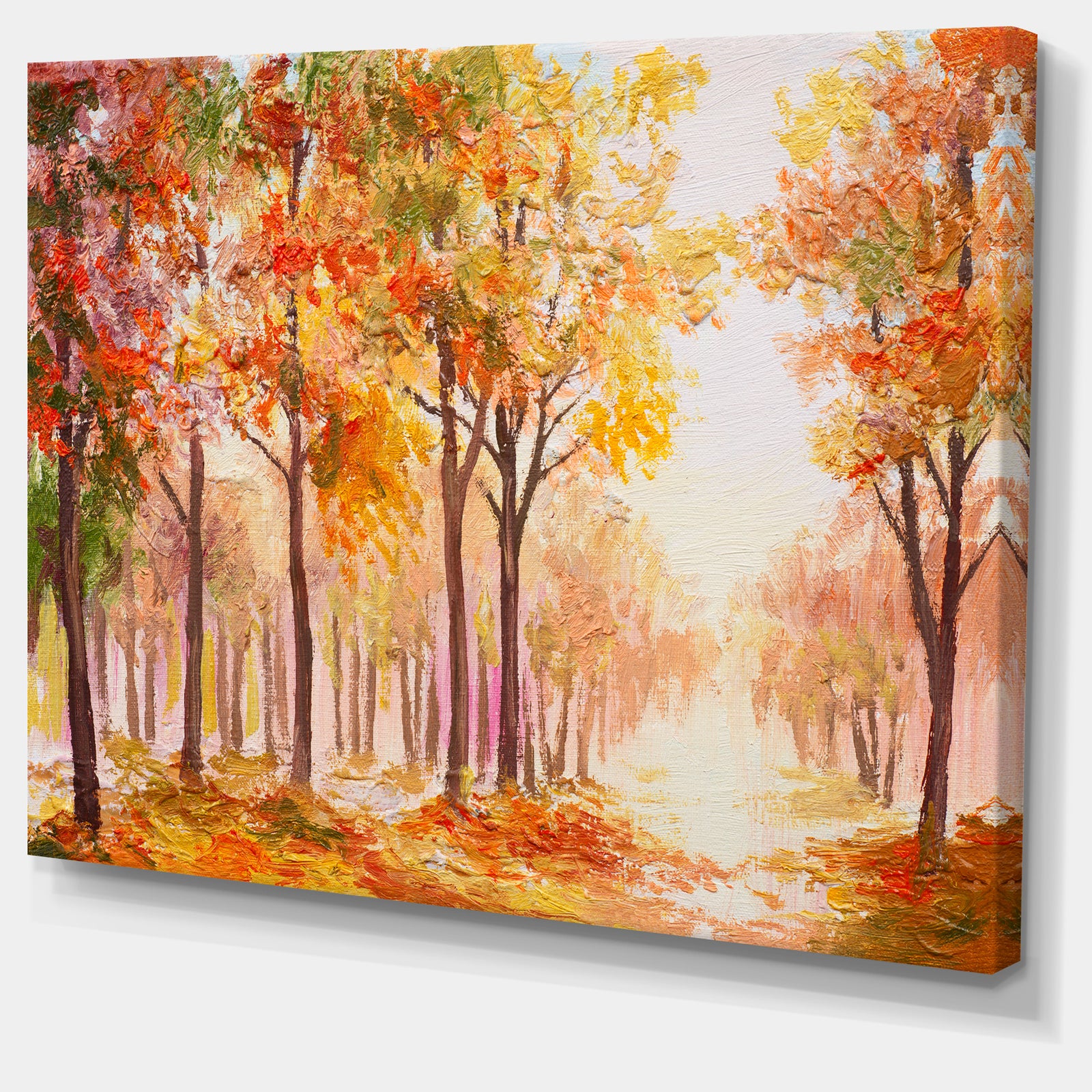 Autumn Everywhere Forest - Landscape Canvas Artwork