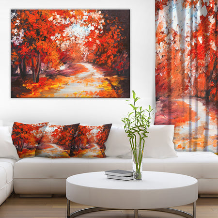 Forest in the Fall - Landscape Canvas Artwork