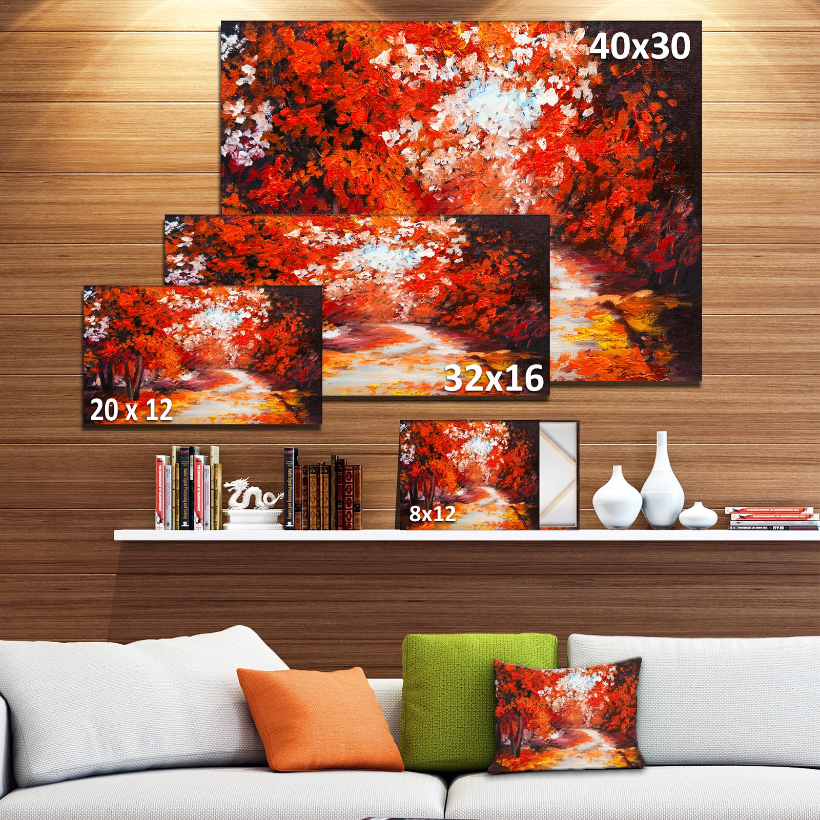 Forest in the Fall - Landscape Canvas Artwork