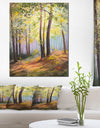 Spring Forest with Sunlight - Landscape Canvas Art Print