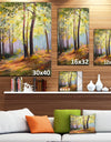 Spring Forest with Sunlight - Landscape Canvas Art Print