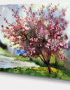 Tree with Spring Flowers - Floral Canvas Art Print