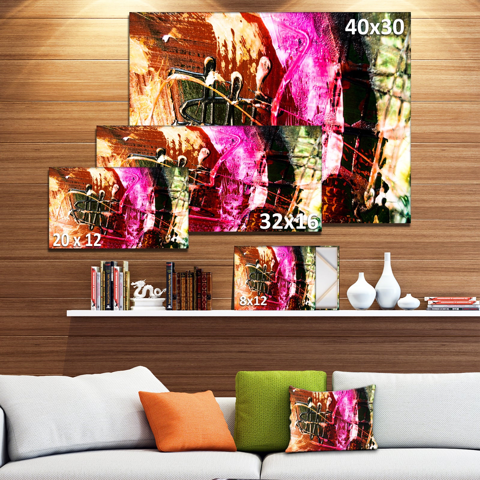 Structure Abstract Art - Abstract Canvas Art Print