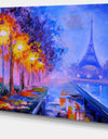 Eiffel from a Distance - Landscape Canvas Artwork