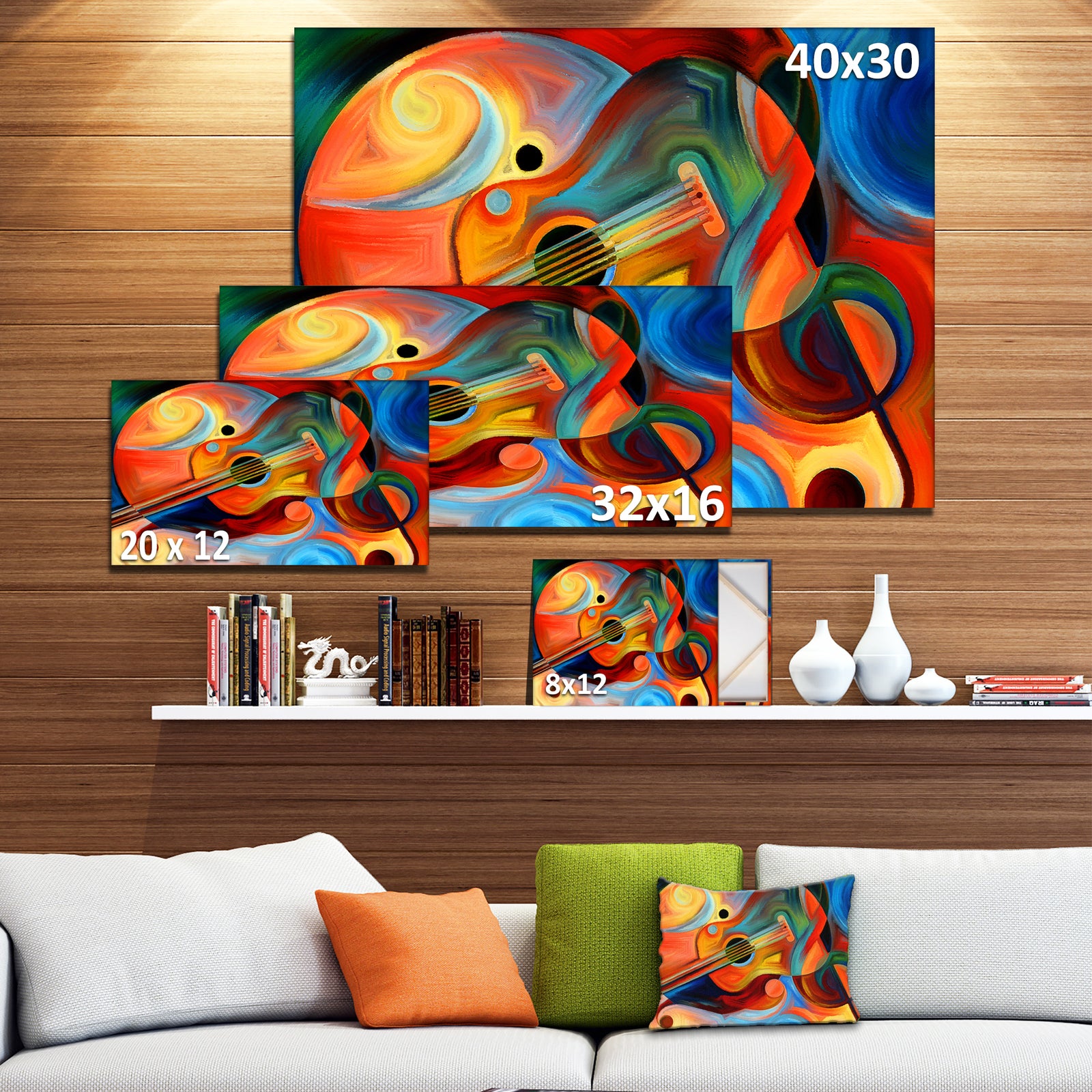 Music and Rhythm - Abstract Canvas Art Print
