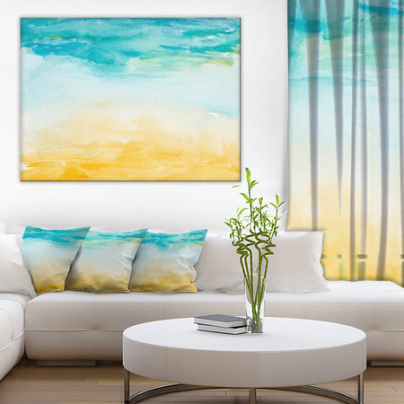 Soil and Sky Strokes - Landscape Canvas Art Print