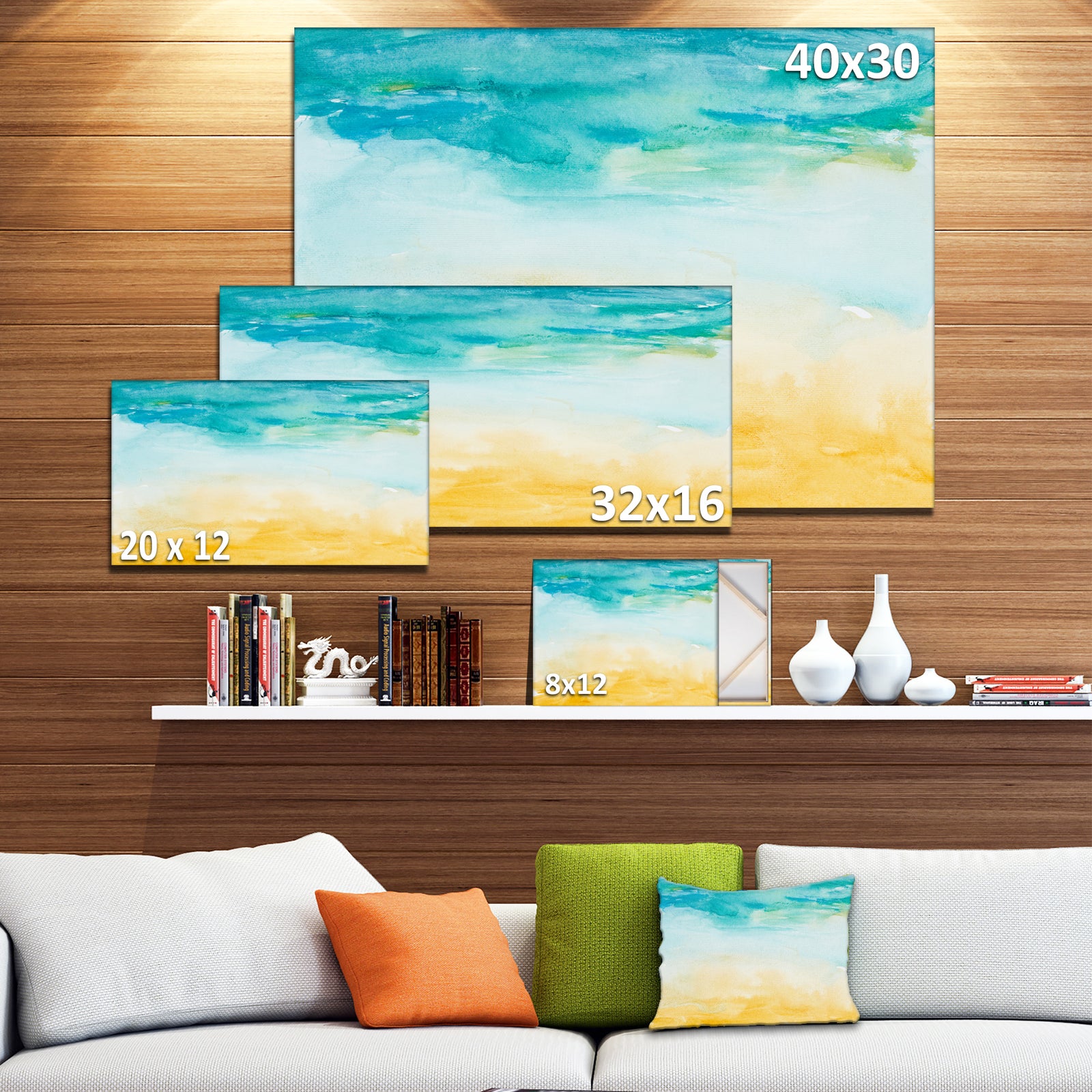 Soil and Sky Strokes - Landscape Canvas Art Print