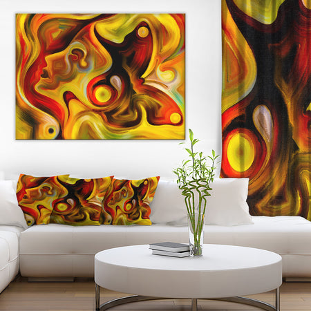 Butterfly's Emotions - Abstract Canvas Art Print