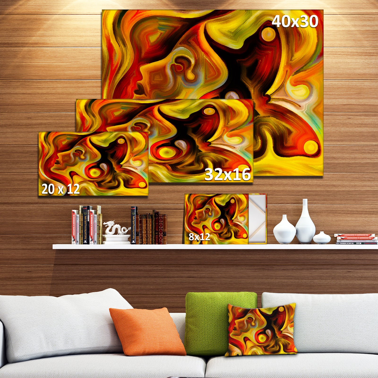 Butterfly's Emotions - Abstract Canvas Art Print