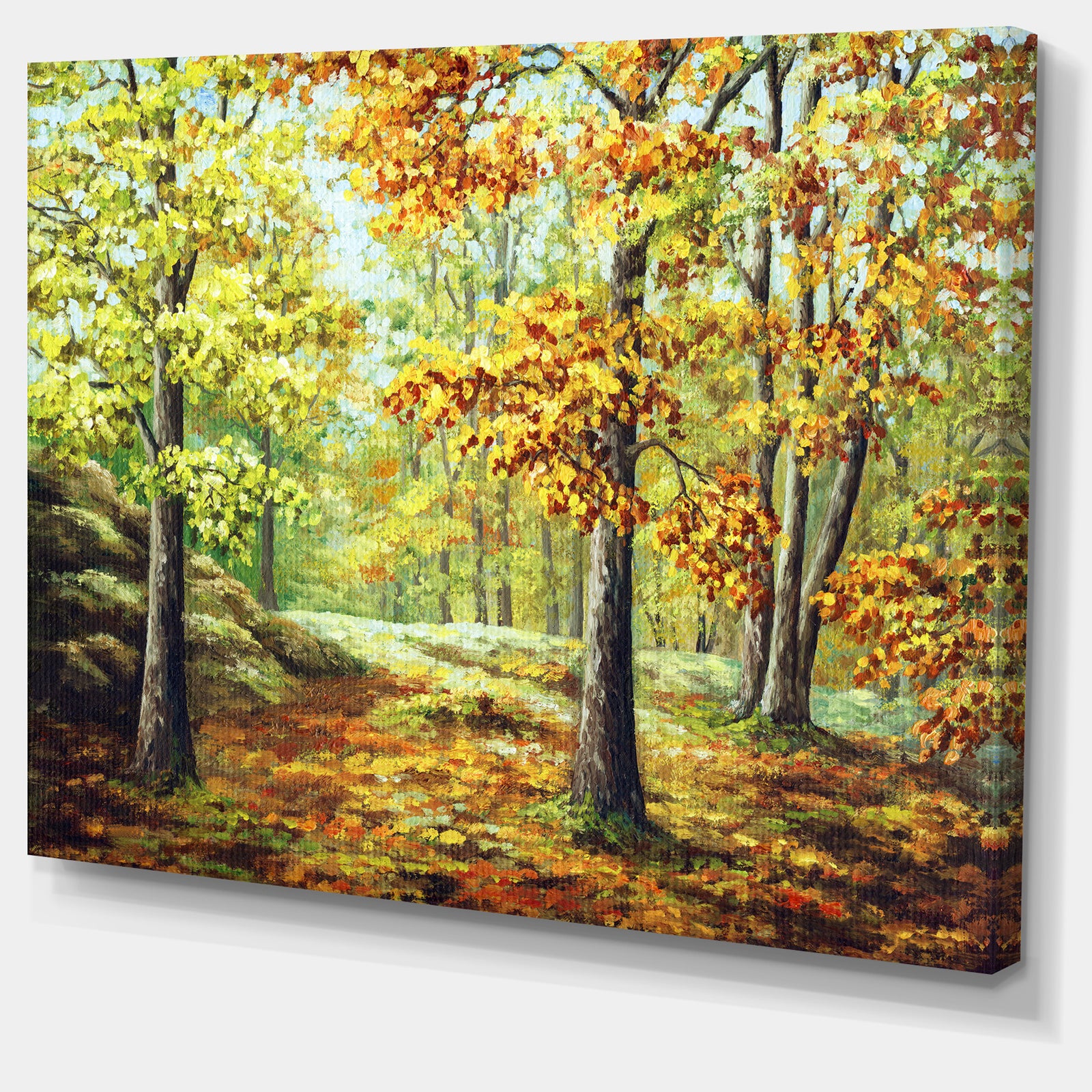 Autumn Wood - Landscape Canvas Art Print
