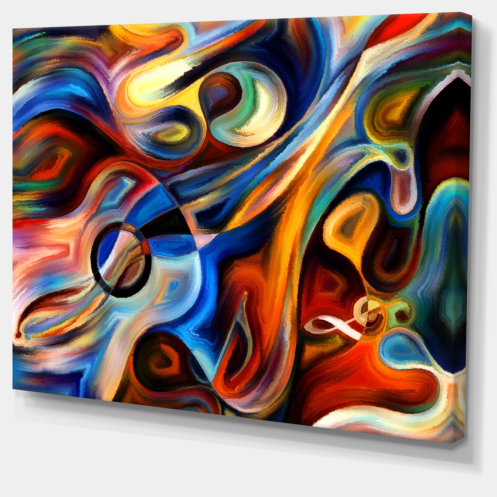 Abstract Music and Rhythm - Abstract Canvas Art Print