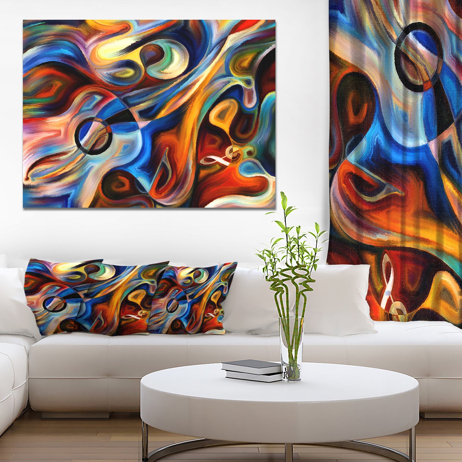 Abstract Music and Rhythm - Abstract Canvas Art Print