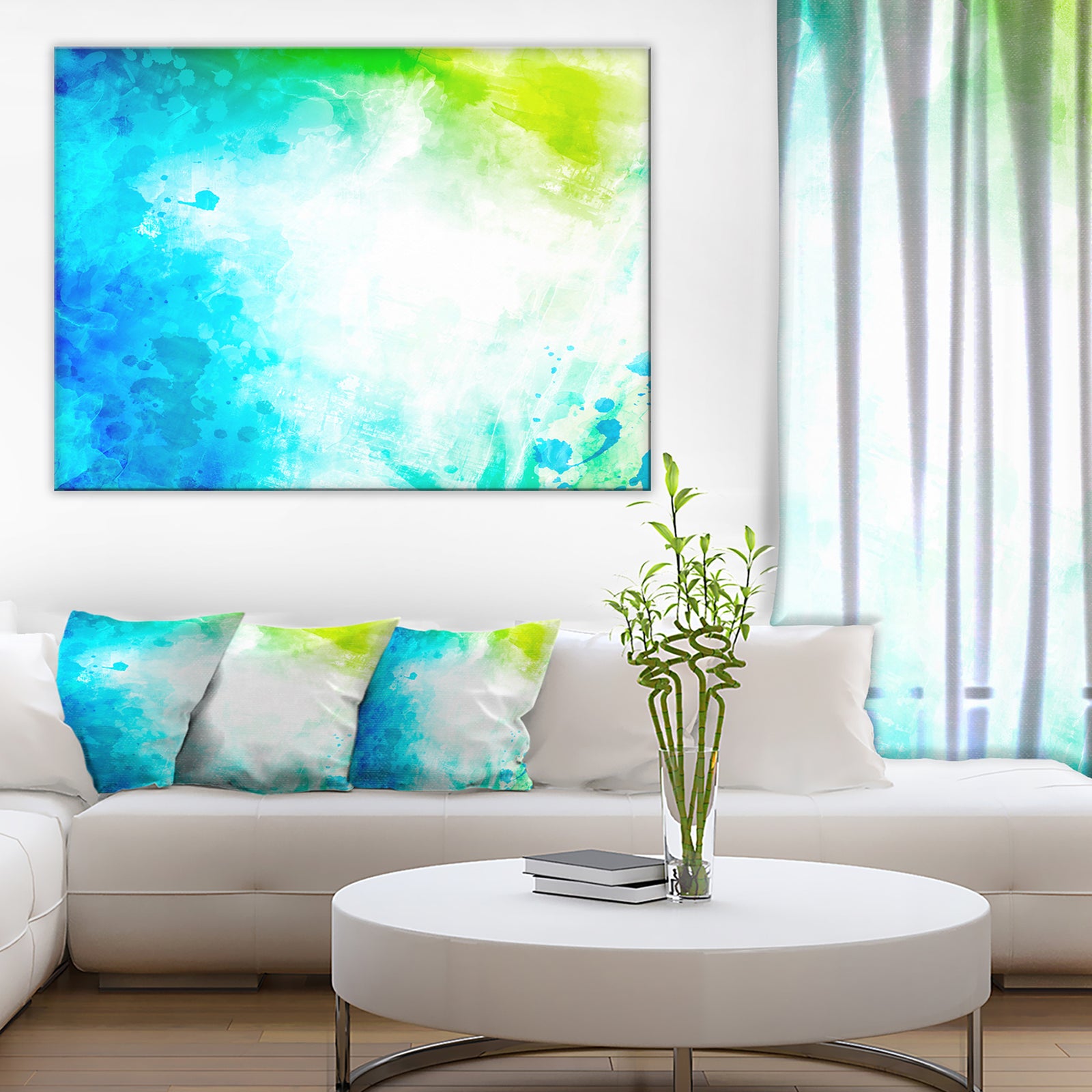 Abstract Watercolor Art - Abstract Canvas Artwork