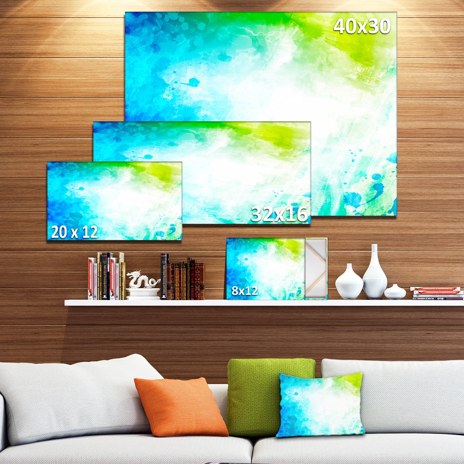 Abstract Watercolor Art - Abstract Canvas Artwork