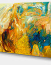 Abstract Yellow Collage - Abstract Large Canvas Print