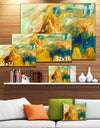 Abstract Yellow Collage - Abstract Large Canvas Print