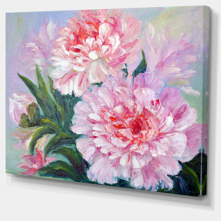 Full Blown Peonies - Floral Canvas Art Print