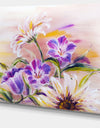 Purple Wildflowers - Floral Canvas Art Print
