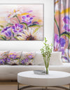 Purple Wildflowers - Floral Canvas Art Print