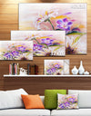 Purple Wildflowers - Floral Canvas Art Print