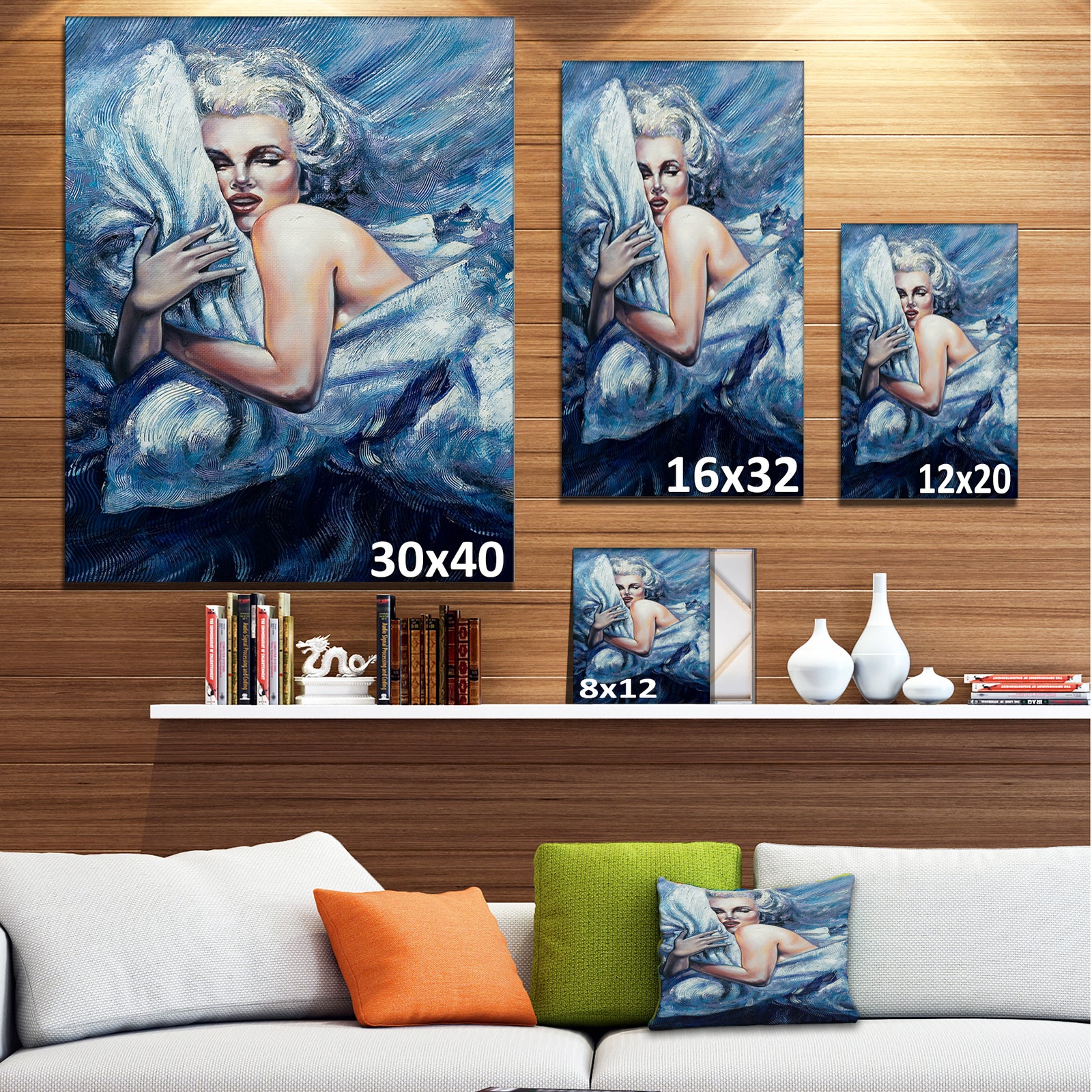 The Wood River on a Decline - Abstract Canvas Print
