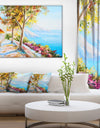 House and Sea in the Fall - Landscape Canvas Art Print