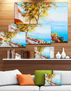 House and Sea in the Fall - Landscape Canvas Art Print